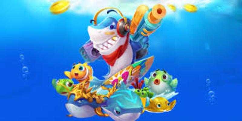 Colorful underwater scene in Ck444 fishing game