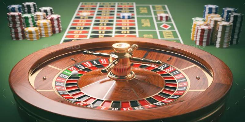 Roulette betting layout used in live dealer roulette