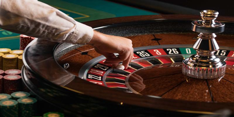 Professional studio table used in live dealer roulette